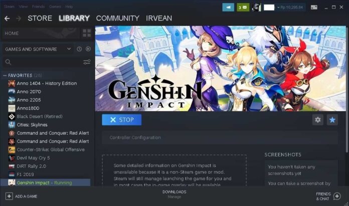 genshin impact steam version
